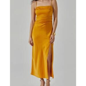 geller ruched cutout midi dress Astr | Dresses | Astr The Label Geller Ruched Cutout Midi Dress Nwt